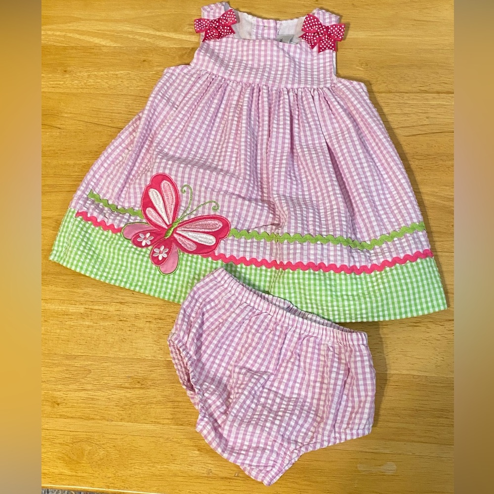 Emily Rose Sundress 12M Toddler Girl’s Pink Butterfly dress